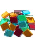 Mirror mosaic glass tiles colorful mix 20x20mm