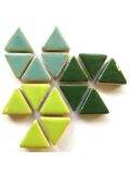 Glaced Mosaic Triangles, Meadow Mix 15 x15x15mm, 100g
