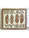 Mosaic handicraft set Bene lava bath slippers, 10x10cm