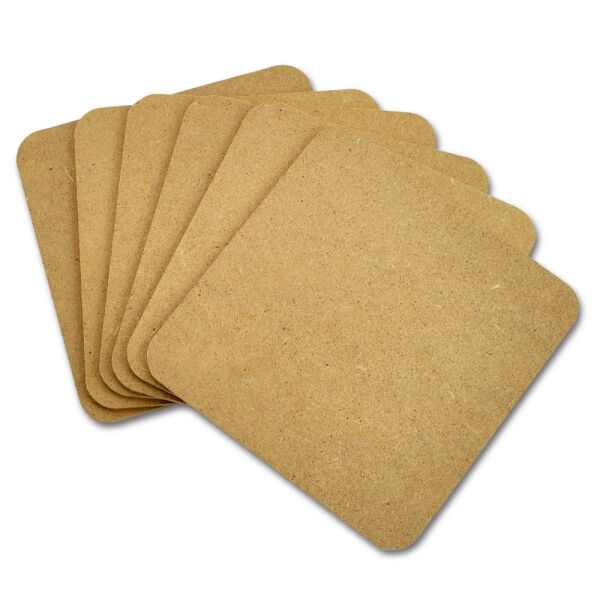 Mosaic base 6x MDF Boards 10x10cm rounded
