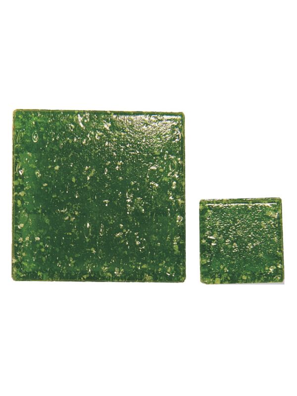 Glass stones mosaic Joy fir green 10x10