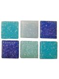 Glass stones mosaic Joy blue mix 10x10