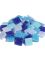 Glassteine Mosaik Joy blau mix 20x20