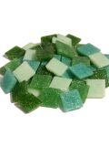 Glass stones mosaic Joy green mix 20x20