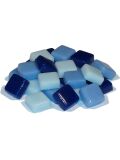 Glass stones mosaic fantasy glass blue mix 10x10x4