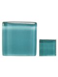 Glass stones mosaic soft turquoise 10x10mm