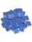 Glass stones mosaic soft blue glitter 10x10mm