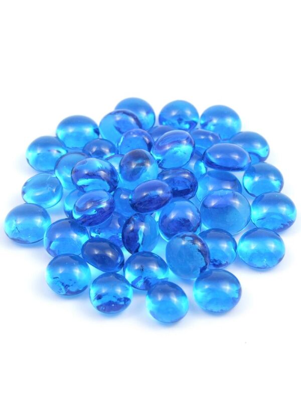 Glass Nuggets Mosaic Nugget light blue 10-12mm