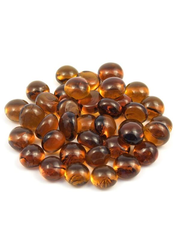 Glass Nuggets Mosaic Nugget brown 10-12mm
