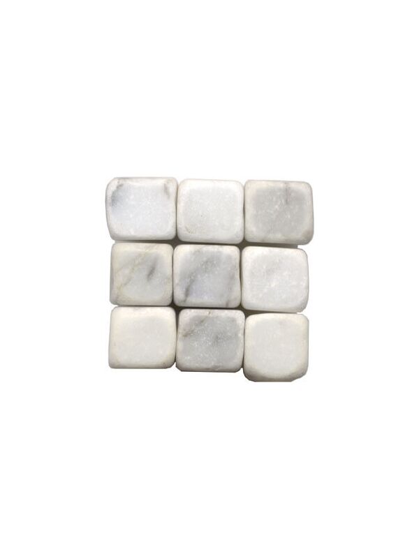 Marble stone 8mm marble Bianco Carrara 10x10x8