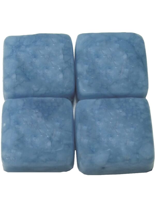 Mosaic stones 8mm Kunstm. Macauba blue 15x15x8