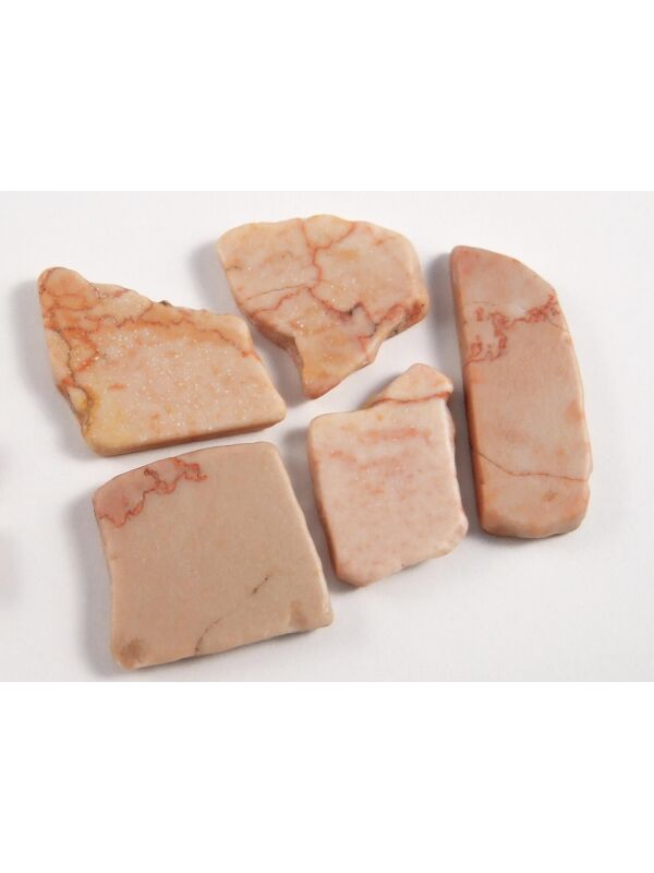 Marble stone 8mm Marble Pink Cream polygonal