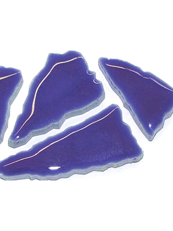 Flip Keramik Mosaiksteine aus glasiertem Porzellan kobaltblau