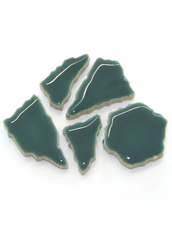 Flip ceramics mosaic stones of glazed porcelain mint green