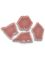 Flip ceramics mosaic stones of glazed porcelain pale pink