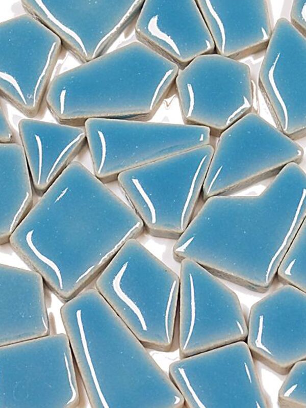 Flip mosaic tiles ceramic MINI caribbean blue