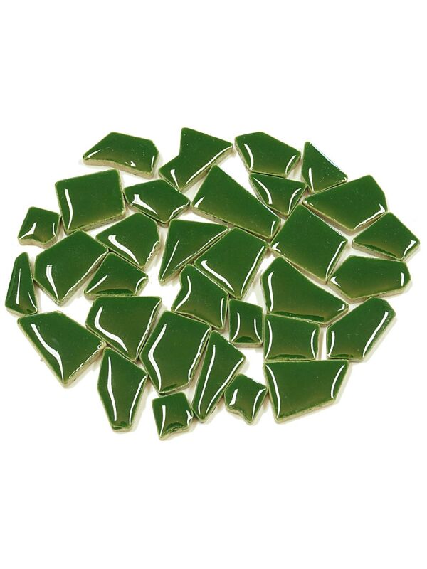 Flip mosaic tiles ceramic MINI moss green