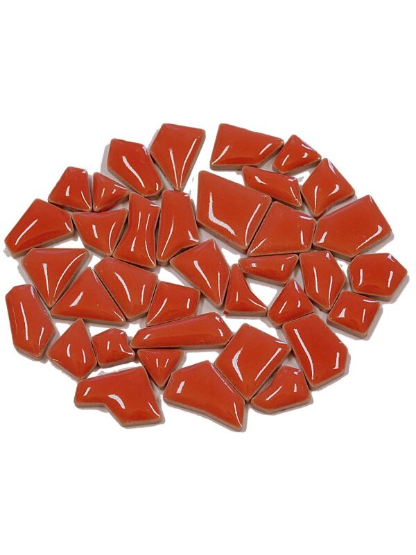 Flip mosaic tiles ceramic MINI cherry red