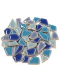 Flip mosaic tiles ceramic MINI blue mix