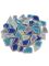 Flip Mosaiksteine Keramik MINI blau mix