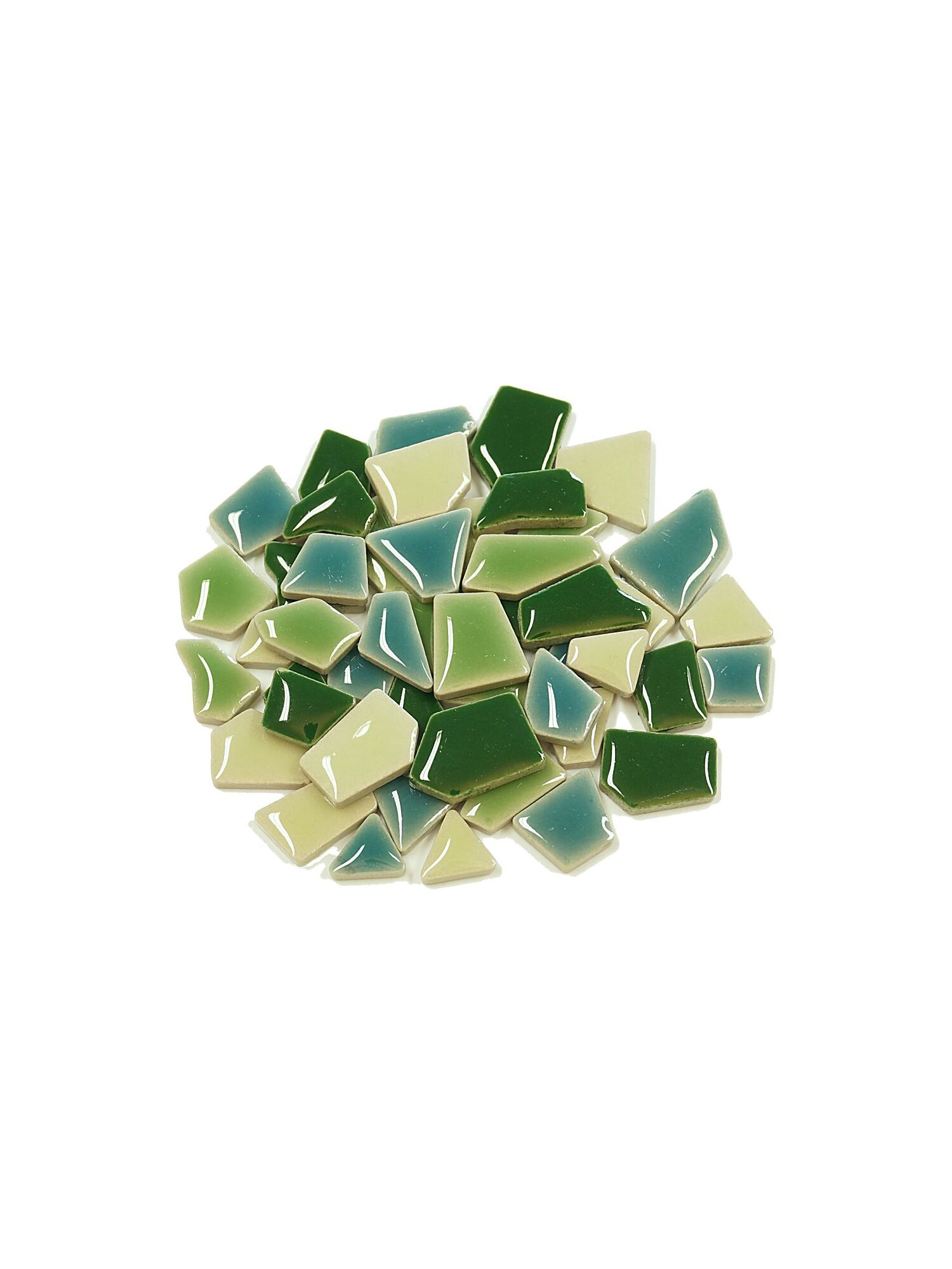 Flip Mosaiksteine Keramik MINI grün mix, 3,99 €