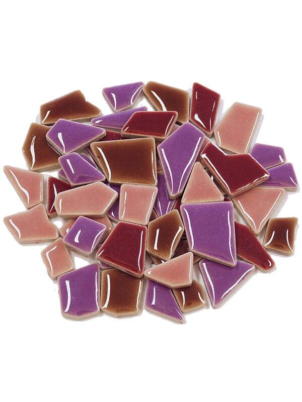 Flip Mosaiksteine Keramik MINI lila mix