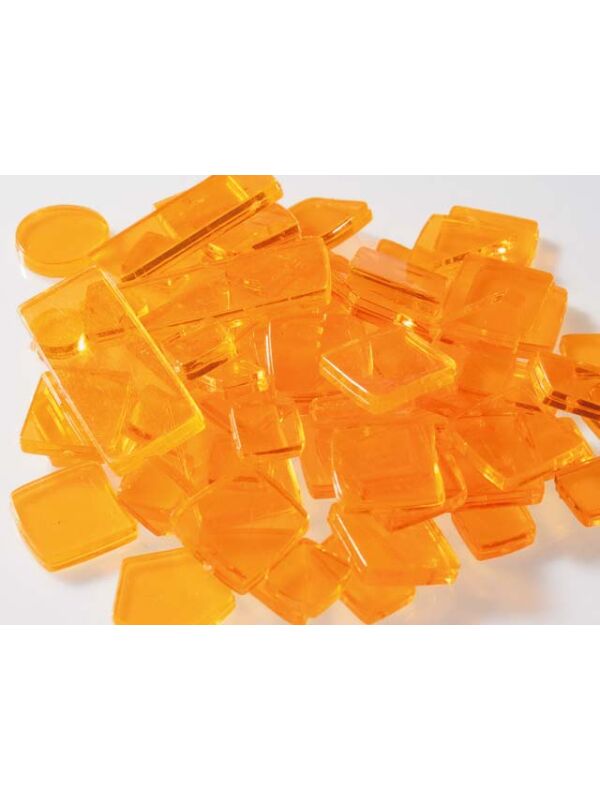Plastic tesserae Luzy orange