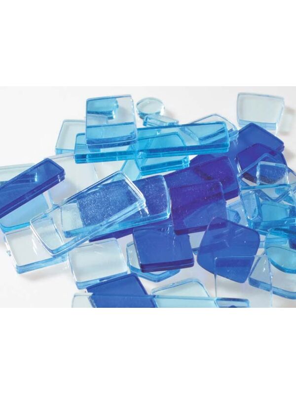 Kunststoff Mosaiksteine Luzy blau-mix