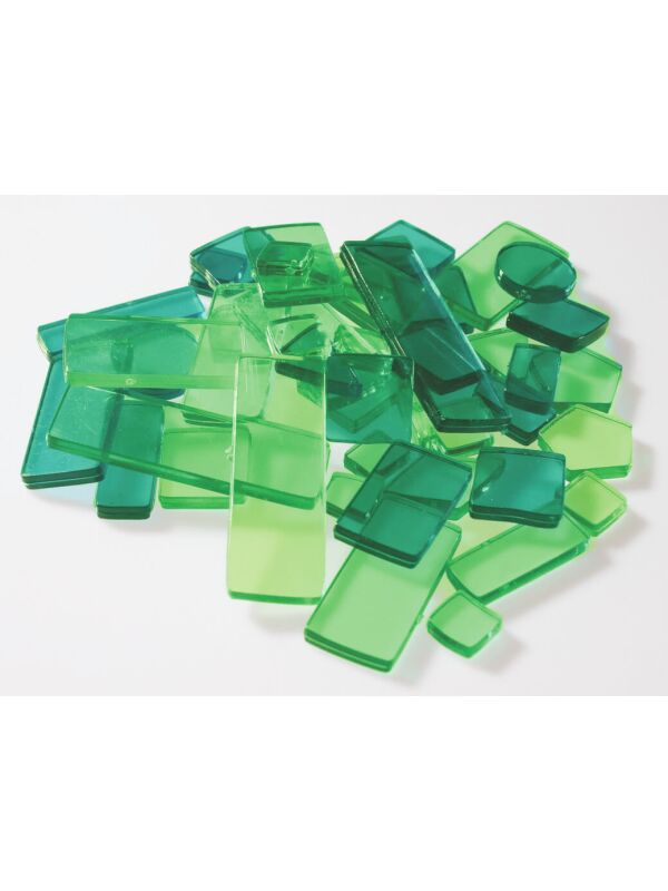 Kunststoff Mosaiksteine Luzy grün-mix