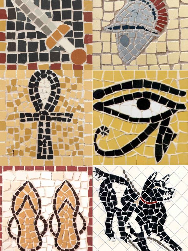 Mosaic craft set for school classes Byzantic mosaic set - 11 children