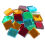 Mirror mosaic glass stones colorful mix 10x10mm
