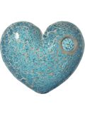 Glass mosaic safety glass turquoise 15x20cm
