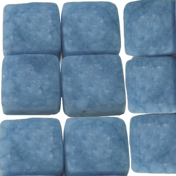 Marble stone 8mm synthetic Macauba blue 10x10x8
