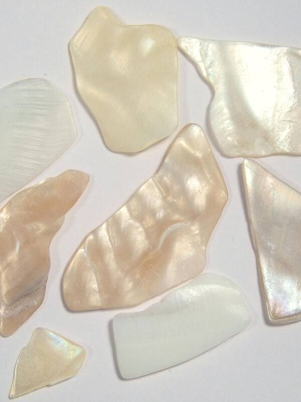 Mosaic stones mother of pearl natural polygonal 50g