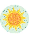 Mosaic templates template sun d=40cm