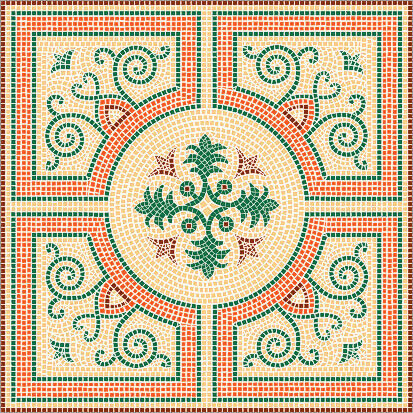 Mosaic templates template Agra-80 80x80cm