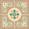 Mosaic templates template Agra-80 80x80cm