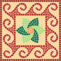 Mosaic patterns Marrakesh 30x30cm