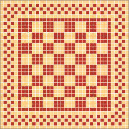 Mosaik-Vorlagen Schach-40 40x40cm