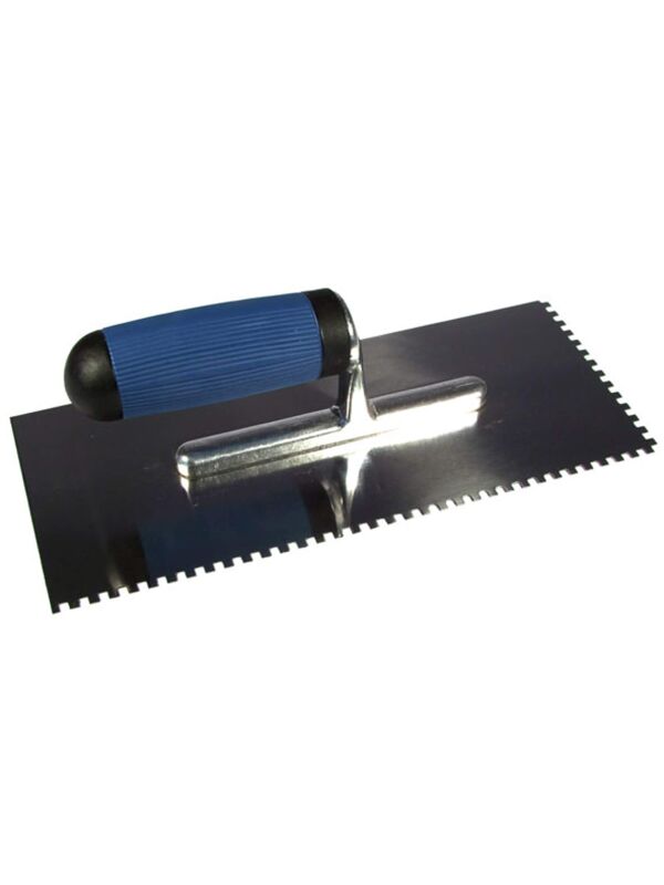 Trowel 4mm Mosaic Stainless Steel Smoothing Trowel with Soft Grip 28x12cm