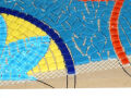 Mosaik Netz I; 50x50cm