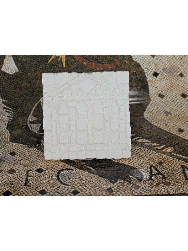 Mosaik 3er Set, Rom Tempel Mosaikfliese bemalen, Mal Vorlage