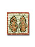 Mosaic set of 3, Rome bathing shoes mosaic tile painting, painting pattern
